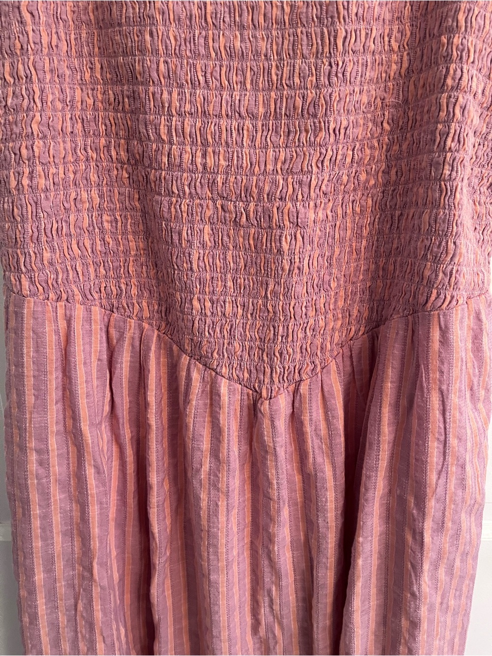 American Eagle Outfitters Orange and Lilac Striped Midi Sundress sz XXL - Picture 3 of 8